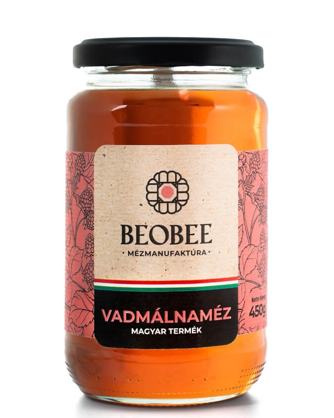 Vadmálna virágából készült méz 450 grammos kiszerelésben.