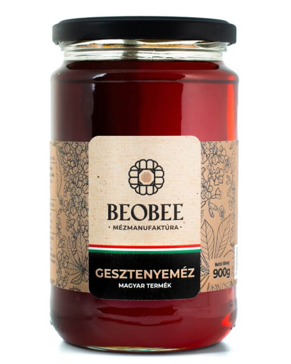 900 grammos gesztenyeméz